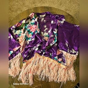 Crop kimono Coachella festival handmade